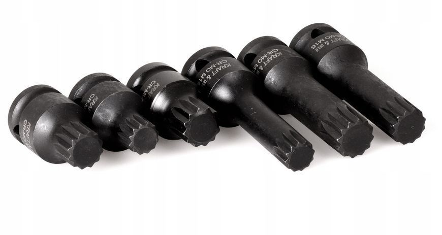 Набор ударных бит 1/2" M14 M16 M18 6 шт. KD11761 KD11761 фото