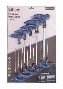Набір викруток шестигранних T2-T10, 11шт S10877 S10877 фото