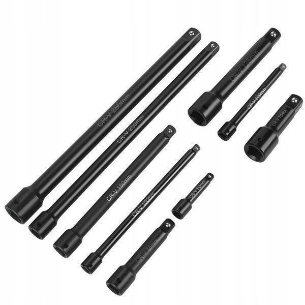 Набір подовжувачів ударного типу, 9 предметів, 1/4" 3/8" 1/2" KD12532 KD12532 фото