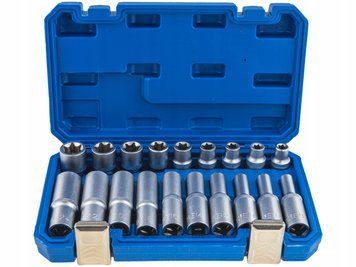 Набір торцевих ключів TORX E8-E24 1/2" CrV 20 од F08064 F08064 фото