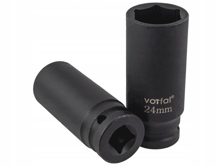 Набор ударных длинных шестигранных торцевых головок CR-MO 1/2" (10-24 мм) 10 шт. Vorfal V08119 V08119 фото