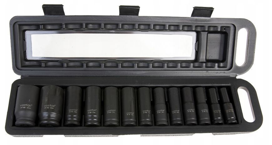 Набір ударних подовжених головок 1/2 10-32 мм Vorfal V08118 V08118 фото