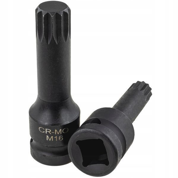 Набір ударних біт 1/2" SPLINE (M4-M16) 9 шт. Vorfal V08063 V08063 фото
