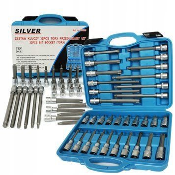 Набір ключів торцевих 1/2" Torx 32 шт. Silver S10635 S10635 фото