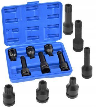 Набір ударних біт SPLINE 1/2" M14-M18 VAG Vorfal V08054 V08054 фото
