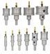 Набір твердосплавних коронок по металу 16-53мм Kraft&Dele KD10061, 10 шт KD10061 фото 2