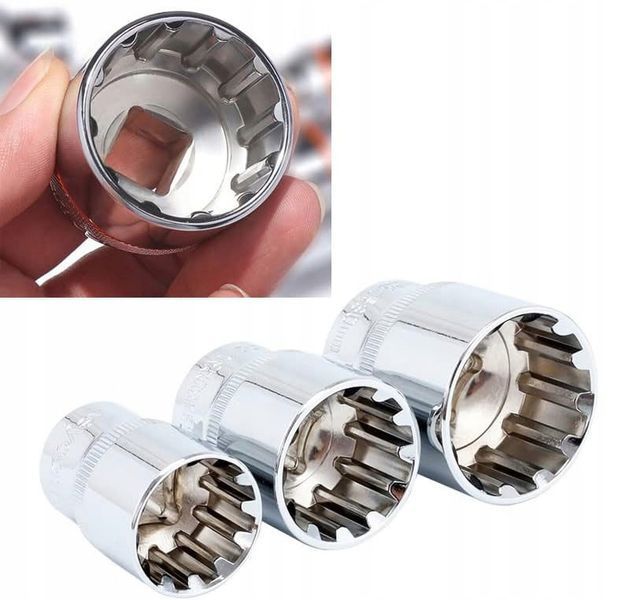 Набір головок 1/2" 12-гранних 8-36 мм 21 шт. Silver S02103 S02103 фото