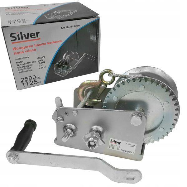 Лебедка барабанная ручная Silver 545кг S11185 S11185 фото