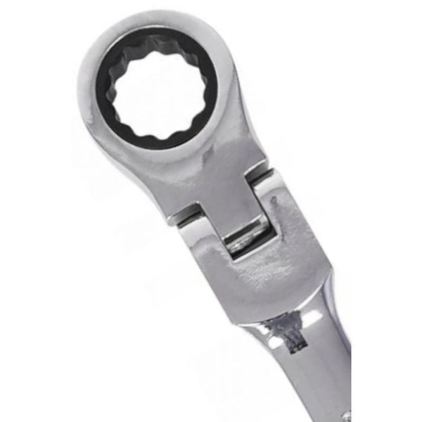 Ключі рожково-накидні з тріщоткою на кардані Kraft&Dele 12шт. KD10947 KD10947 фото
