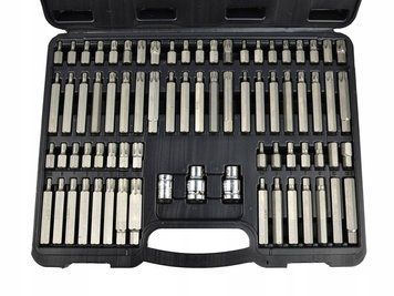 Набір шестигранних ключів 75ел. TORX SPLINE RIBE Geko G10036 G10036 фото