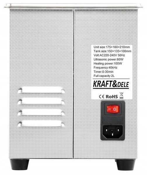 Мийка ультразвукова 2л Kraft&Dele KD500 KD500 фото