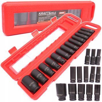 Набір ударних головок 1/2" 10-32 мм Kraft&Dele KD10521 KD10521 фото
