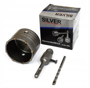 Коронка по бетону 80мм SDS + продовжувач SILVER S0556 S0556 фото