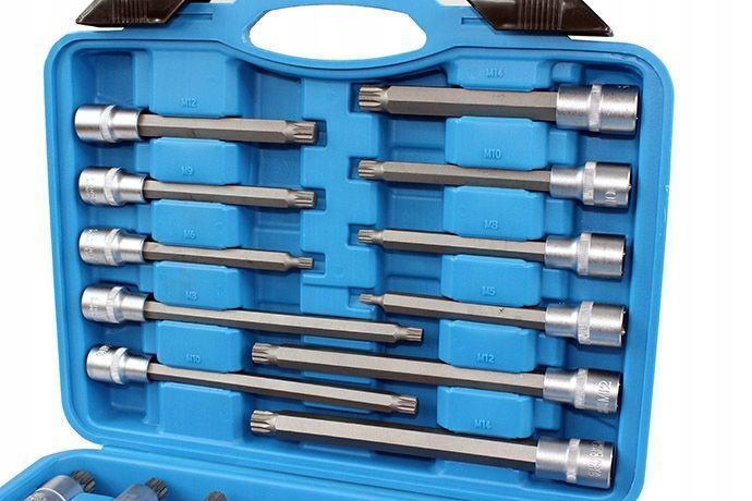 Набір торцевих ключів 1/2" шліцьових SPLINE 26 шт Silver S10634 S10634 фото
