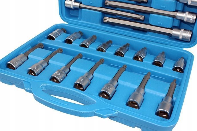 Набір торцевих ключів 1/2" шліцьових SPLINE 26 шт Silver S10634 S10634 фото